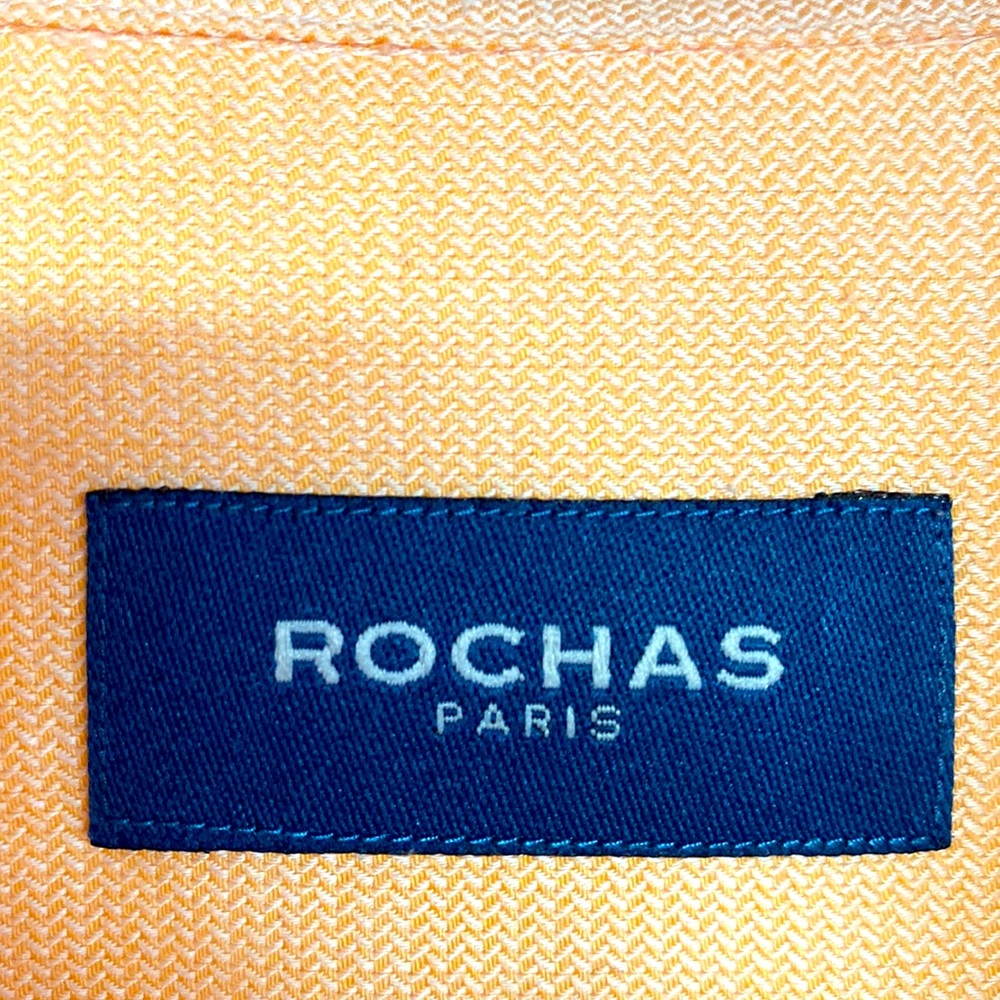 Men’s Rochas Light Peach Dress Shirt 17.5 - Picture 2 of 6